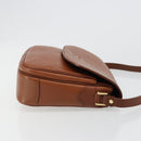 Burberrys Shoulder Bag Leather Brown Gold Auth 187376-3