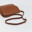 Burberrys Shoulder Bag Leather Brown Gold Auth 187376-7