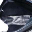 CELINE Macadam Canvas Shoulder Bag Suede Leather Navy Gold Auth 187378-15