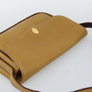 CARTIER Shoulder Bag Leather Yellow Gold Auth 187380-6