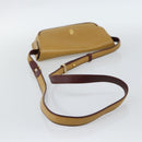 CARTIER Shoulder Bag Leather Yellow Gold Auth 187380-7