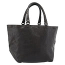 BOTTEGA VENETA INTRECCIATO Tote Bag Leather Black Auth 187381-1