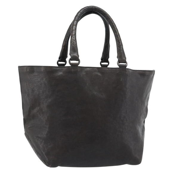 BOTTEGA VENETA INTRECCIATO Tote Bag Leather Black Auth 187381