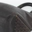 BOTTEGA VENETA INTRECCIATO Tote Bag Leather Black Auth 187381-9