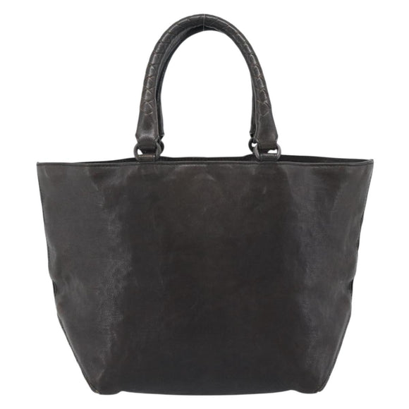 BOTTEGA VENETA INTRECCIATO Tote Bag Leather Black Auth 187381