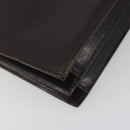 SAINT LAURENT Shoulder Bag Leather Brown Gold Auth 187382-14