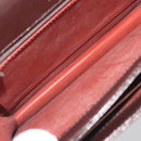 SAINT LAURENT Shoulder Bag Leather Brown Gold Auth 187382-19