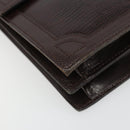 SAINT LAURENT Shoulder Bag Leather Brown Gold Auth 187382A-11