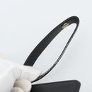 SAINT LAURENT Clutch Bag Leather Black Gold Auth 187383-9
