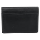 SAINT LAURENT Clutch Bag Leather Black Gold Auth 187383-2