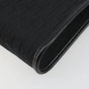 Christian Dior Trotter Canvas Shoulder Bag Vintage Black Gold Auth 187384-15