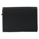 Christian Dior Trotter Canvas Shoulder Bag Vintage Black Gold Auth 187384-2
