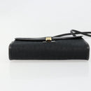 Christian Dior Trotter Canvas Shoulder Bag Vintage Black Gold Auth 187384-5