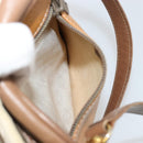 LOEWE Shoulder Bag Leather Brown gold Auth 187385-12