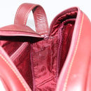 CARTIER Must Line Shoulder Bag Leather Bordeaux Gold Auth 187386A-18