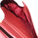 CARTIER Must Line Shoulder Bag Leather Bordeaux Gold Auth 187386A-22