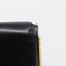 CELINE Chain Shoulder Bag Leather Black Gold Auth 187388-3