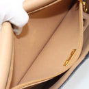 Christian Dior Trotter Canvas Vintage Clutch Bag PVC Navy Gold Auth 187390-19