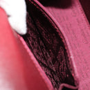 CARTIER Must Line Hand Bag Leather Bordeaux Gold Auth 187392A-22
