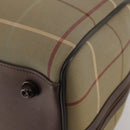 Burberrys Nova Check Boston Bag Canvas With Pouch Beige Gold Auth 187403-15