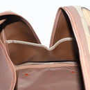 Burberrys Nova Check Boston Bag Canvas With Pouch Beige Gold Auth 187403-18
