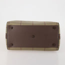 Burberrys Nova Check Boston Bag Canvas With Pouch Beige Gold Auth 187403-5