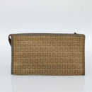 CELINE Fendi Macadam Canvas Zucchino Canvas Bag PVC 2 Set Beige Auth 187404-12