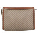 CELINE Fendi Macadam Canvas Zucchino Canvas Bag PVC 2 Set Beige Auth 187404-3