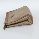 CELINE Fendi Macadam Canvas Zucchino Canvas Bag PVC 2 Set Beige Auth 187404-4