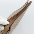 CELINE Fendi Macadam Canvas Zucchino Canvas Bag PVC 2 Set Beige Auth 187404-5