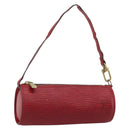 LOUIS VUITTON Epi Soufflot Pouch Accessory Pouch Red LV Auth 187407-1
