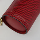 LOUIS VUITTON Epi Soufflot Pouch Accessory Pouch Red LV Auth 187407-18