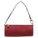 LOUIS VUITTON Epi Soufflot Pouch Accessory Pouch Red LV Auth 187407-13
