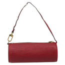 LOUIS VUITTON Epi Soufflot Pouch Accessory Pouch Red LV Auth 187407-2