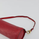 LOUIS VUITTON Epi Soufflot Pouch Accessory Pouch Red LV Auth 187407-14