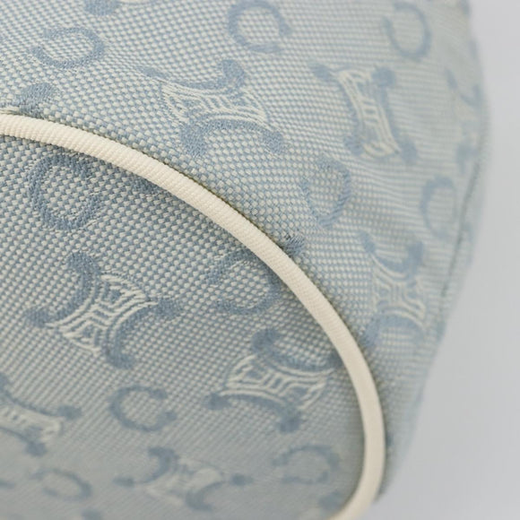 CELINE C Macadam Canvas Pouch Light Blue Auth 187409A