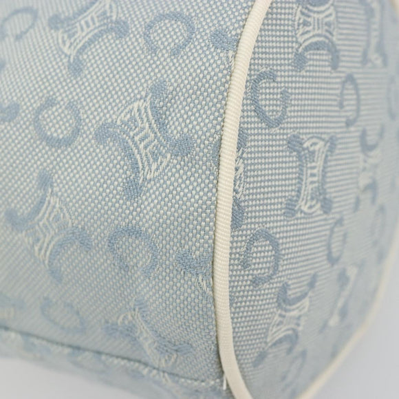 CELINE C Macadam Canvas Pouch Light Blue Auth 187409A