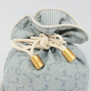 CELINE C Macadam Canvas Pouch Light Blue Auth 187409A-12