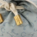 CELINE C Macadam Canvas Pouch Light Blue Auth 187409A-13