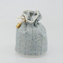CELINE C Macadam Canvas Pouch Light Blue Auth 187409A-4