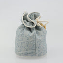 CELINE C Macadam Canvas Pouch Light Blue Auth 187409A-5