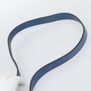 Miu Miu Hand Bag Leather 2way Blue Silver Auth 187410A-10