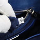 Miu Miu Hand Bag Leather 2way Blue Silver Auth 187410A-25