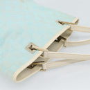 GUCCI GG Canvas Tote Bag Light Blue Gold 002 1099 2404 Auth 187412V-6