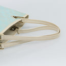 GUCCI GG Canvas Tote Bag Light Blue Gold 002 1099 2404 Auth 187412V-7