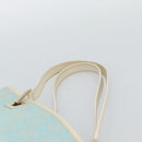 GUCCI GG Canvas Tote Bag Light Blue Gold 002 1099 2404 Auth 187412V-8