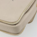 CELINE Shoulder Bag Leather Ivory Gold Auth 187413A-15
