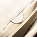 CELINE Shoulder Bag Leather Ivory Gold Auth 187413A-19