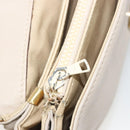 CELINE Shoulder Bag Leather Ivory Gold Auth 187413A-23