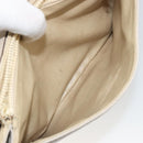 CELINE Shoulder Bag Leather Ivory Gold Auth 187413A-25